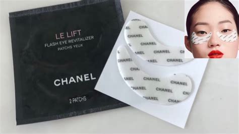 chanel le lift eye patches how to use|chanel's le lift eye set reviews.